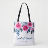 Stijlvolle Waterverf Floral gemaakt van eer Tote Bag (Voorkant)