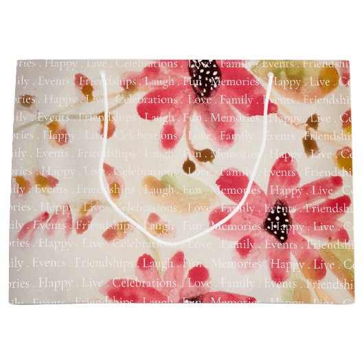 Stijlvolle Waterverf Groot Cadeauzakje (Voorkant)