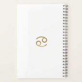 Stijlvolle Waterverf Kanker Custom Journal Notitieboek (Achterkant)