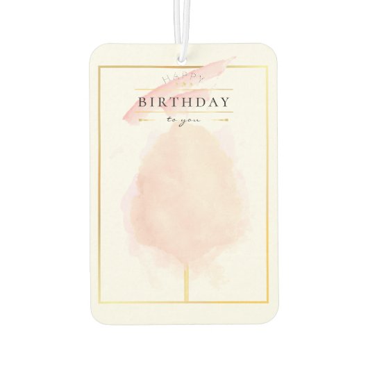 Stijlvolle Waterverf katoenhoudende Snoep Luchtverfrisser (Achterkant)