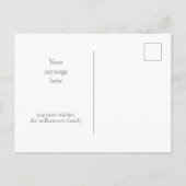 Stijlvolle Waterverf kerstboombosgroen Briefkaart (Achterkant)