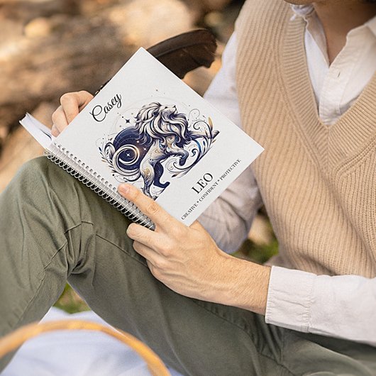 Stijlvolle Waterverf Leo Custom Journal Notitieboek