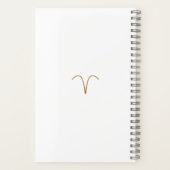 Stijlvolle Waterverf Ram Custom Journal Notitieboek (Achterkant)