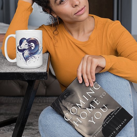 Stijlvolle Waterverf Ram Zodiac Custom Mok