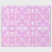 Stijlvolle Waterverf roze bloemmotief op wit Cadeaupapier (Vlak)