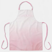 Stijlvolle Waterverf roze ombre, aangepast Schort (Voorkant)