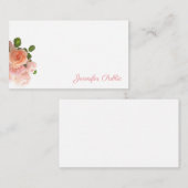 Stijlvolle Waterverf Rozen Pastel Colors Sjabloon (Voorkant / Achterkant)