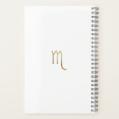 Stijlvolle Waterverf Schorpioen Custom Journal Notitieboek (Achterkant)