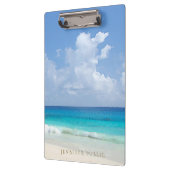 Stijlvolle Waterverf Seascape Waves Natuur Sjabloo Klembord (Links)