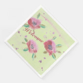 Stijlvolle Waterverf Servet (Hoek)