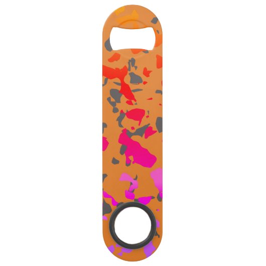 Stijlvolle waterverf speed flessenopener (Voorkant)