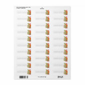 Stijlvolle Waterverf Succulenten Modern Bruiloft Etiket (Full Sheet)