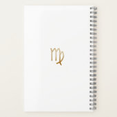 Stijlvolle Waterverf Virgo Custom Journal Notitieboek (Achterkant)