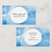 Stijlvolle Waterverf Visitekaartjes (Voorkant / Achterkant)
