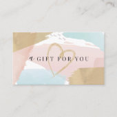 Stijlvolle Waterverf voor pasta's en goudcadeaus Visitekaartje (Voorkant)