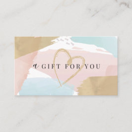 Stijlvolle Waterverf voor pasta's en goudcadeaus Visitekaartje