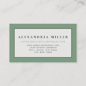 Stijlvolle Waterverf voor Professional Earthy Zen  Visitekaartje (Achterkant)