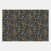Stijlvolle Waterverf Wildflower Inpakpapier Vel (Voorkant)