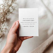 Stijlvolle We’re Engaged foto aankondiging