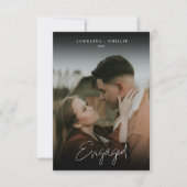 Stijlvolle We’re Engaged foto aankondiging (Voorkant)