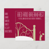 Stijlvolle Weekend Bed & Breakfast Uitnodiging (Voorkant / Achterkant)