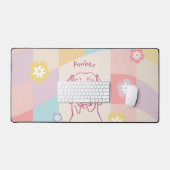 Stijlvolle Weimaraner eenvoudige kleurrijke hond Bureaumat (Keyboard & Muis)