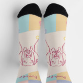 Stijlvolle Weimaraner eenvoudige kleurrijke hond Sokken (Top)