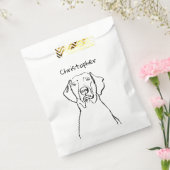 Stijlvolle Weimaraner: Jouw tekst, uw stijl Bedankzakje (Gezegeld)