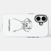 Stijlvolle Weimaraner: Jouw tekst, uw stijl Case-Mate iPhone Case (Achterkant (horizontaal))