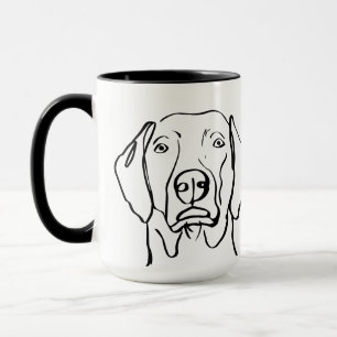 Stijlvolle Weimaraner: Jouw tekst, uw stijl Mok