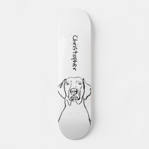 Stijlvolle Weimaraner: Jouw tekst, uw stijl Persoonlijk Skateboard