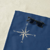 Stijlvolle wereldreiziger (plus kaart, retro licht strandlaken (In situ)