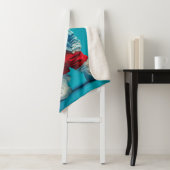 Stijlvolle Westie Pup in Denim en Sneakers Sherpa Deken (In situ)