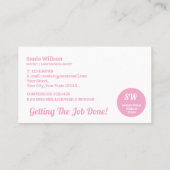 Stijlvolle wet voor mobiele notaris en leningteken visitekaartje (Achterkant)