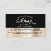 Stijlvolle wet voor mobiele notaris en leningteken visitekaartje (Voorkant)