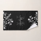 Stijlvolle White Floral Art Bad Handdoek (Handdoek)