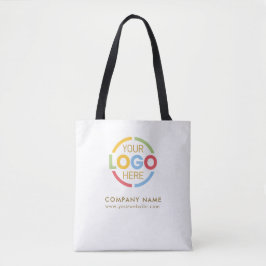 Stijlvolle White Gold Business Bedrijf Logo Tote Bag