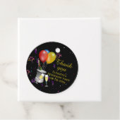 Stijlvolle wijn met mousserende wijn Dank u Bedankjes Labels (In situ)