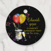 Stijlvolle wijn met mousserende wijn Dank u Bedankjes Labels (Voorkant)