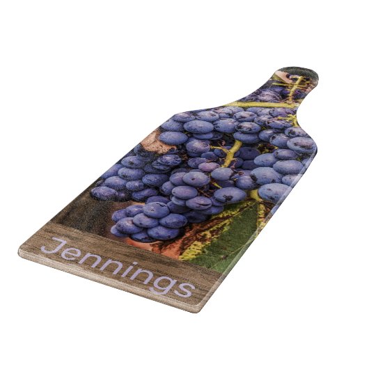 Stijlvolle wijngaard monogram snijplank (Hoek)