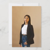 Stijlvolle Wildflower Meadow Garden Afstuderen Kaart (Achterkant)