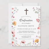 Stijlvolle Wildflower Meadow Garden bevestiging Kaart (Voorkant)