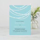 Stijlvolle winter met gloed bruiloft 2in1 Uitnodig Kaart (Staand voorkant)