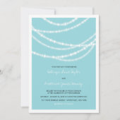 Stijlvolle winter met gloed bruiloft 2in1 Uitnodig Kaart (Voorkant)