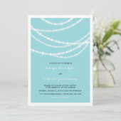 Stijlvolle winter met gloed bruiloft 2in1 Uitnodig Kaart (Staand voorkant)