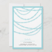 Stijlvolle winter met gloed bruiloft 2in1 Uitnodig Kaart (Achterkant)