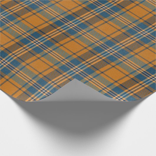 Stijlvolle Winter Plaid Tartan Cadeaupapier (Hoek)