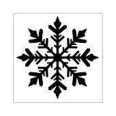 Stijlvolle winter sneeuwvlok silhouetvorm rubberstempel (Afrduk)