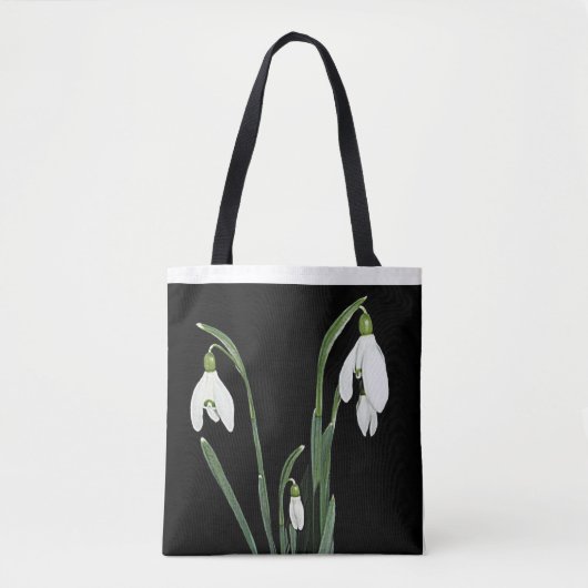 Stijlvolle witte bloemen trendy boho floral glam c tote bag (Voorkant)