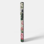 Stijlvolle witte bloemenachtergrond Case-Mate iPhone case (Achterkant / Links)